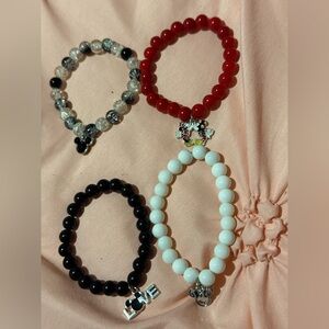 Mickey Mouse glass beaded bracelets